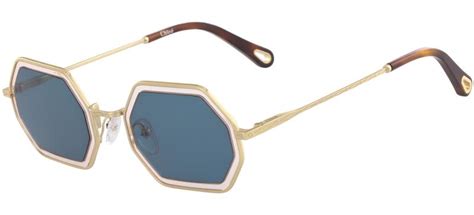 chloe ce146s 832 gold light pink geometric sunglasses|Chloé Tally CE146S 832 53 Sunglasses .